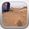 Beginning of Phase 1 - Partial Cleanup and Compacting Waste under a 2" Natural Crete Road