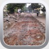 We tore up all the layers of old roads that had failed, and we moved the debris to the side