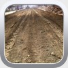 We spread the new soil over the ground evenly